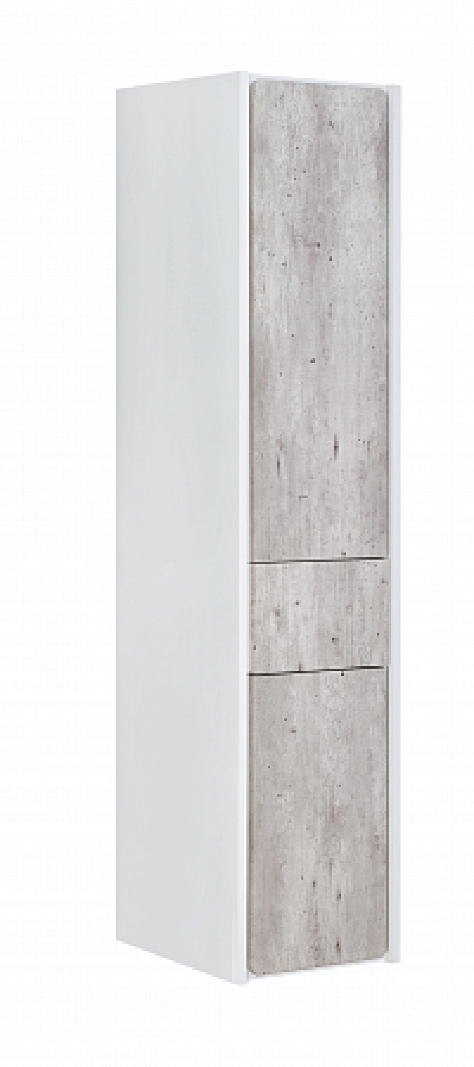 Фото: Комплект мебели 80 см Roca Ronda бетон/белый глянец + шкаф-пенал правый Roca в каталоге
